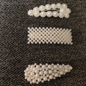 Pearl Hair Clip Set